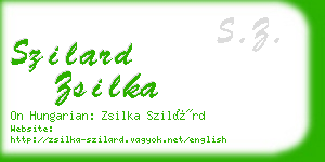 szilard zsilka business card